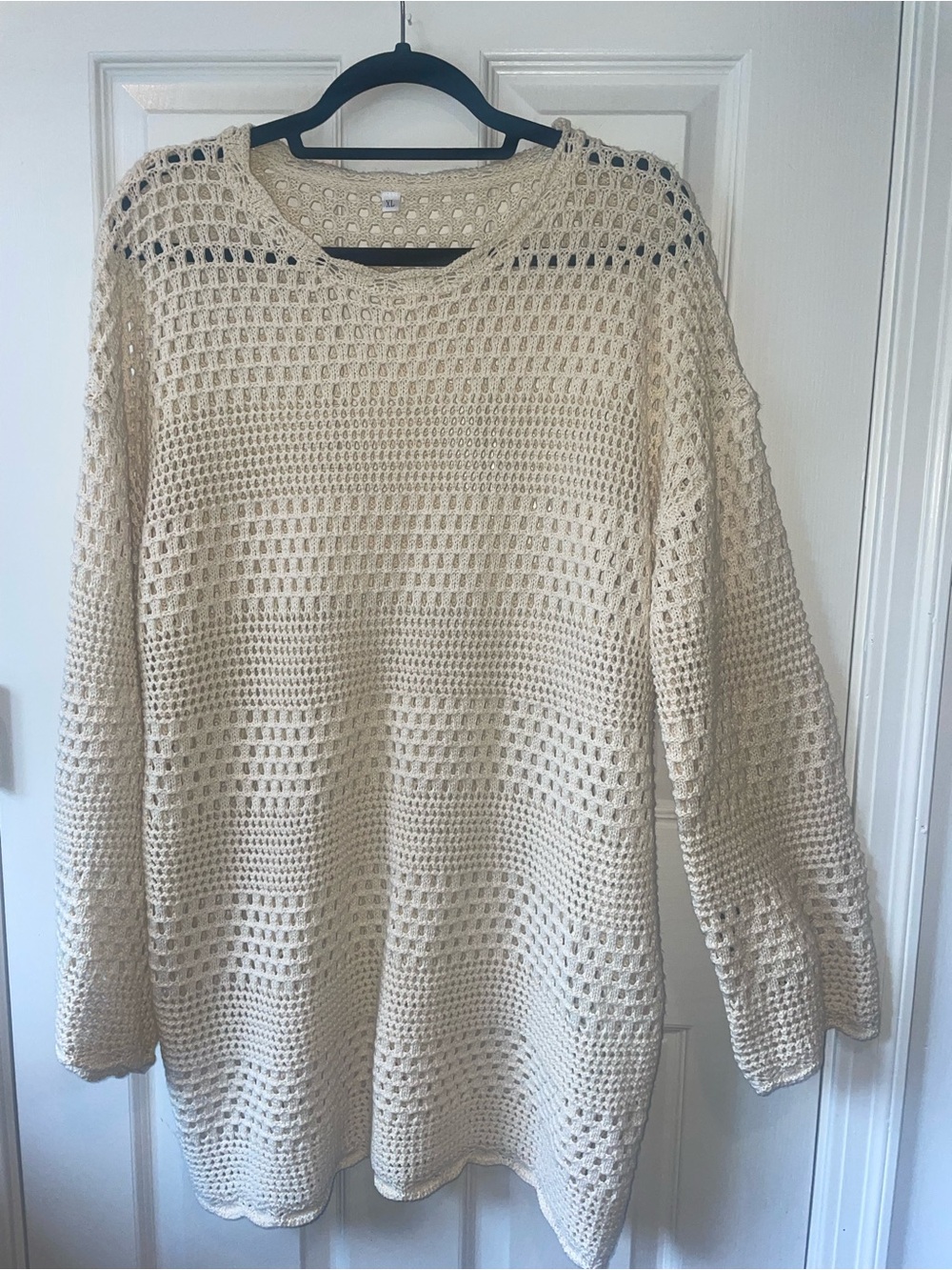 Women's Neutral Open-Knit Swimsuit Cover Up